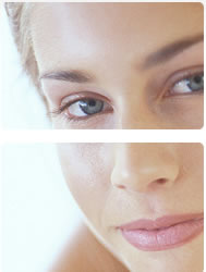 visage de femme sans taches brunes