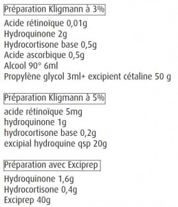 LES AGENTS CHIMIQUES LOCAUX DEPIGMENTANTS