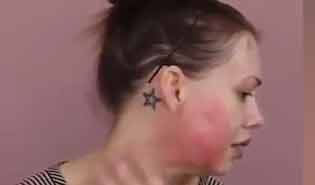 Un auto-peeling à la maison, en vidéo sur le web peeling des joues