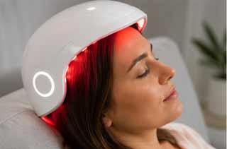 casque de lumiere rouge